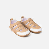 Cuteshez Sandales Premiers Pas en Cuir Souple - Beige