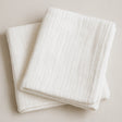 Bambidou Lot 2 Langes en Gaze de Coton - Blanc