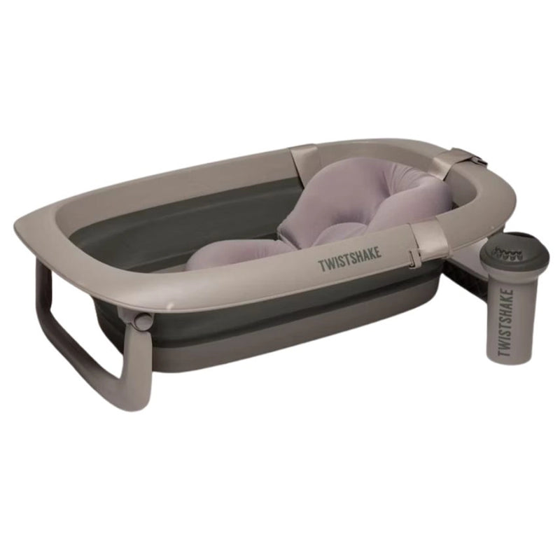 Twistshake Baignoire + Coussin + Rince Tête - Gris Délavé