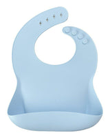 Bavoir MINIKOIOI en Silicone Avec Tour du Cou - Bleu