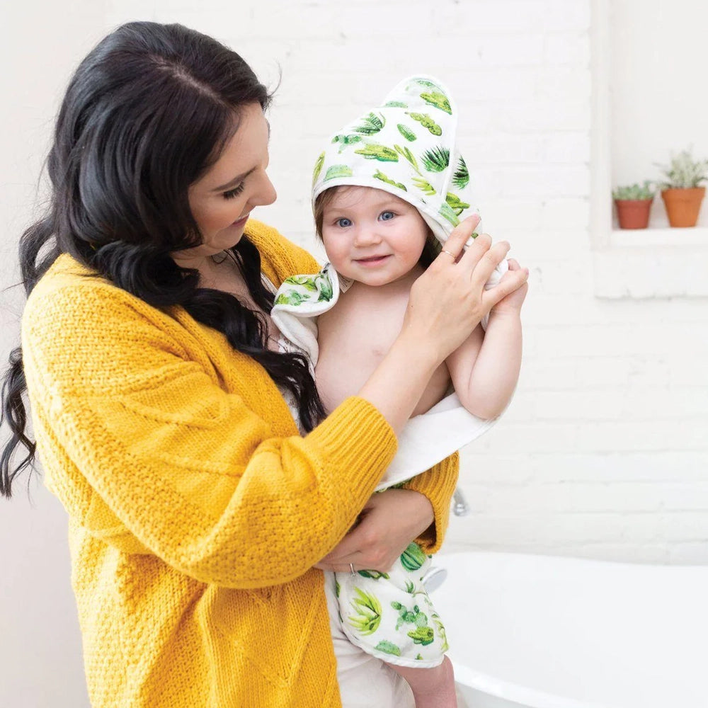 Tiny Twinkle Hooded Towel Set - Cactus