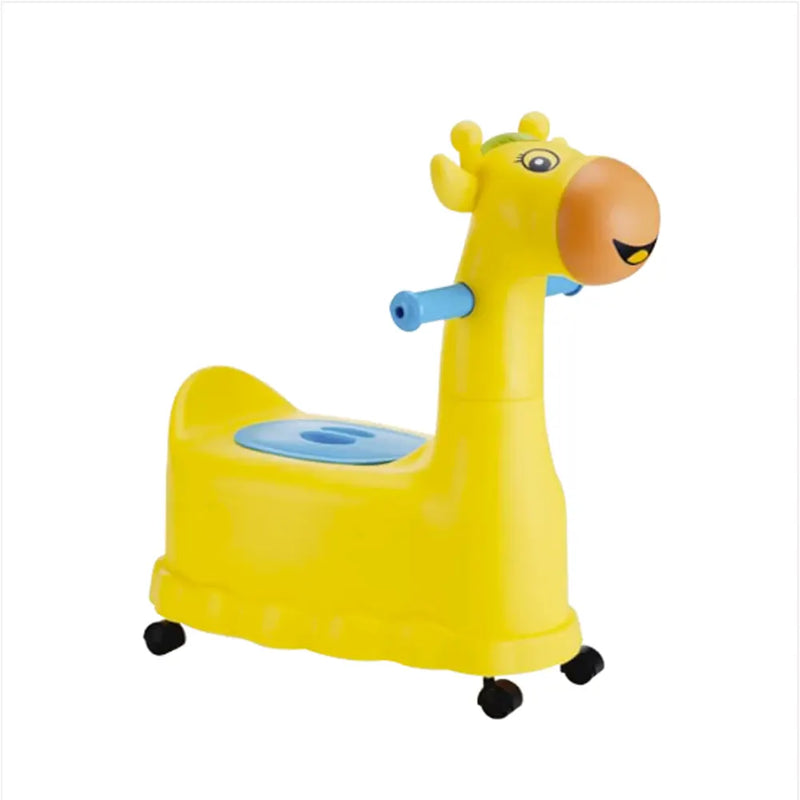 Giraffe Theme Training Potty with Wheels
