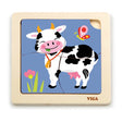 Viga Toys Puzzle 4 Pièces En Bois 18M+ - Vache