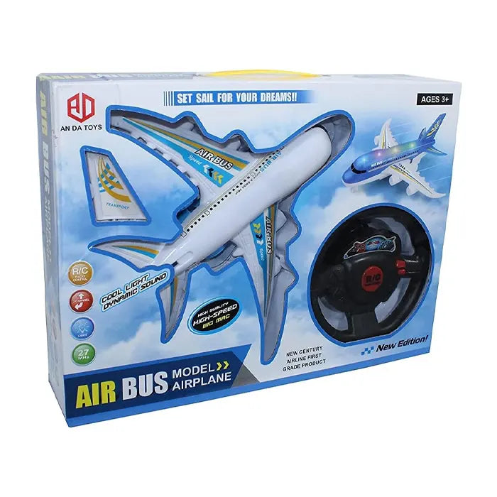 Avion Télécommandé avec Lumière 3A+ - Blanc