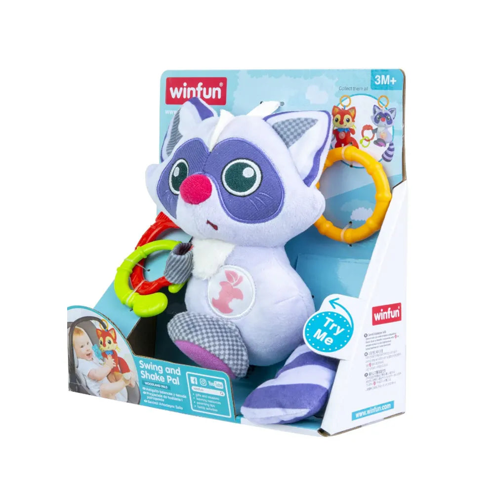 Winfun Juguete Interactivo Mapache con Luces y Sonidos - 3M+