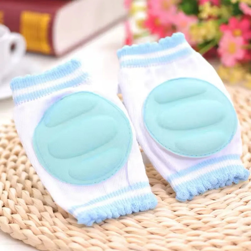 Protector de rodilla antideslizante para bebé - Azul