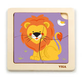 Viga Toys Puzzle 4 Pièces En Bois 18M+ - Lion