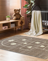 Tapis Carré Marelle 150x150 cm Un Amour de Tapis - Taupe