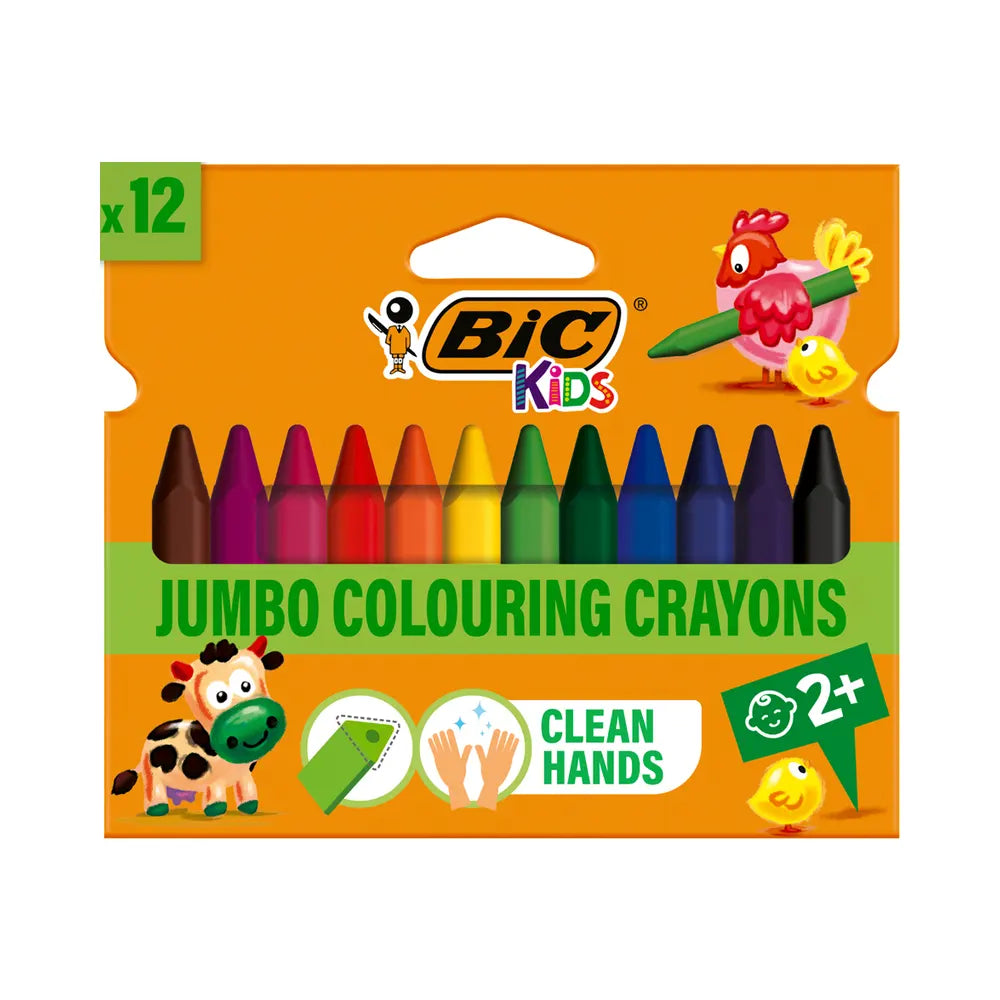 Bic Set of 12 Wax Crayons