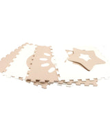 Sunta Tapis Puzzle Classic Météo 4 Pièces 10M+ - Beige & Blanc