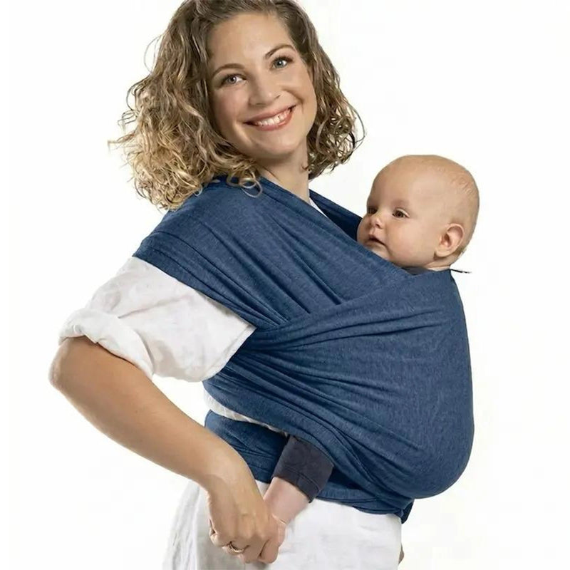 Neuf Mois Écharpe de Portage Ergonomique - Bleu Marine Indigo