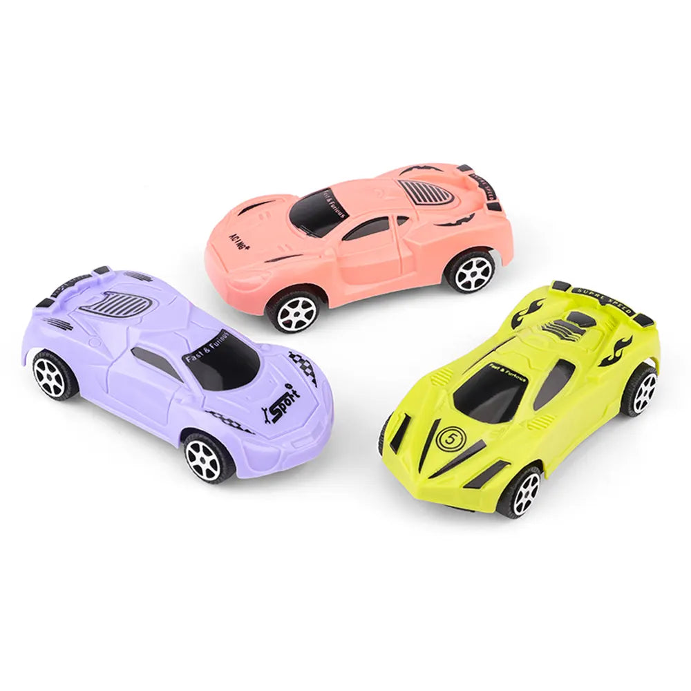 Lot de 3 Mini Voitures Boomerang Racing Car – 3A+