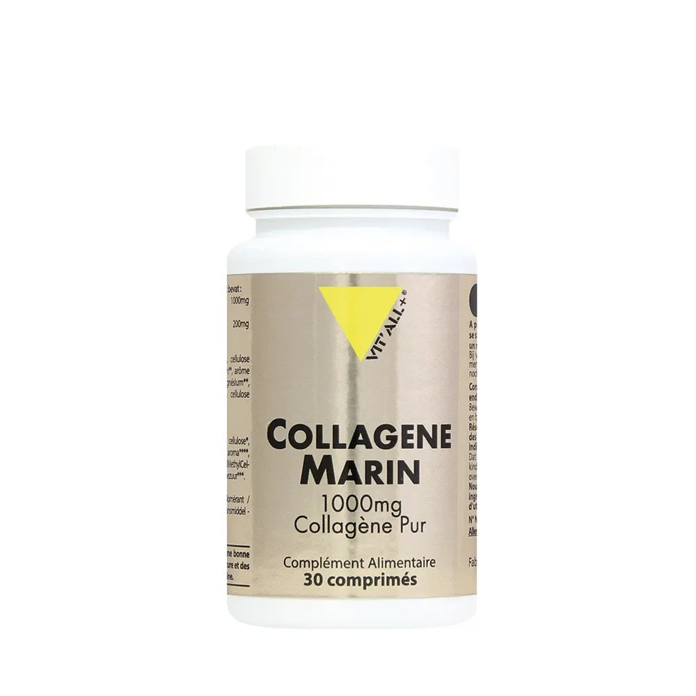 Vit'All+ Collagène Marin Pur 1000 mg – 30 Comprimés