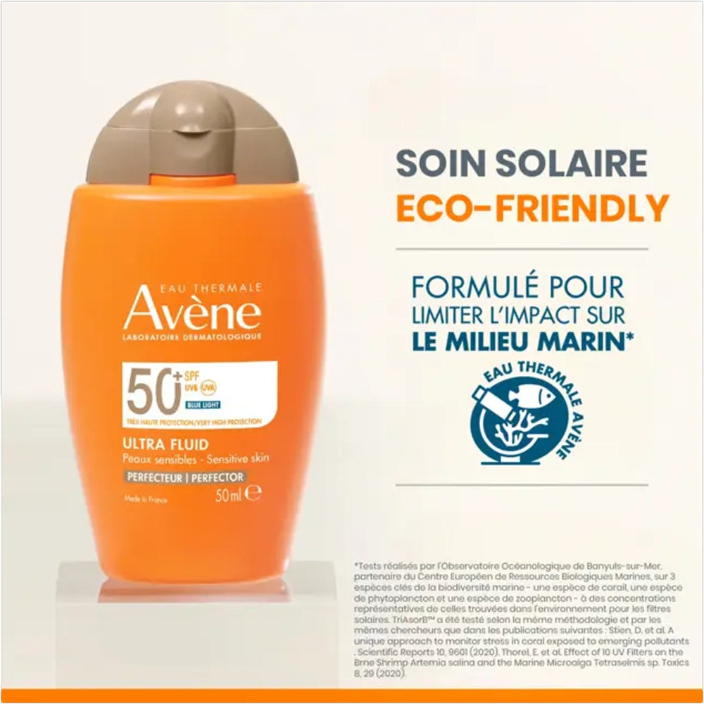 Avène Protección Solar Pieles Sensibles ULTRA FLUID Perfeccionador SPF50+ - 50ml