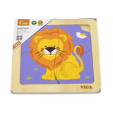 Viga Toys Puzzle 4 Pièces En Bois 18M+ - Lion