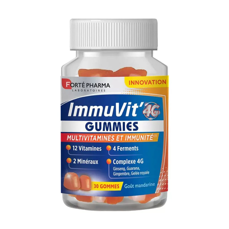 Forte Pharma Immuvit’ 4G Sabor Mandarina – 30 gummies