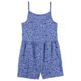 Barboteuse en Coton Carter's - Fleurie Bleu