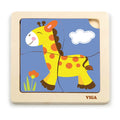 Viga Toys 4-Piece Wooden Giraffe Puzzle – 18M+