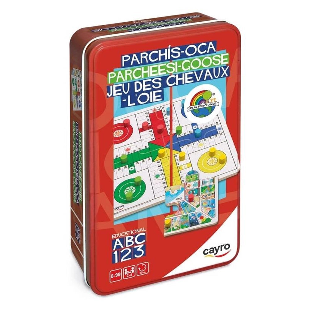 Cayro Boîte Métallique Parchis-Oca 6A+