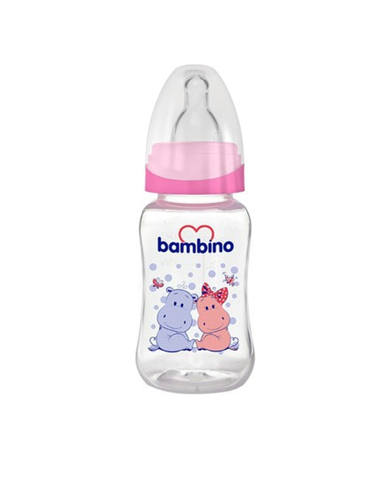 Biberón Estándar 0m+ Rosa Bambino - 150ml