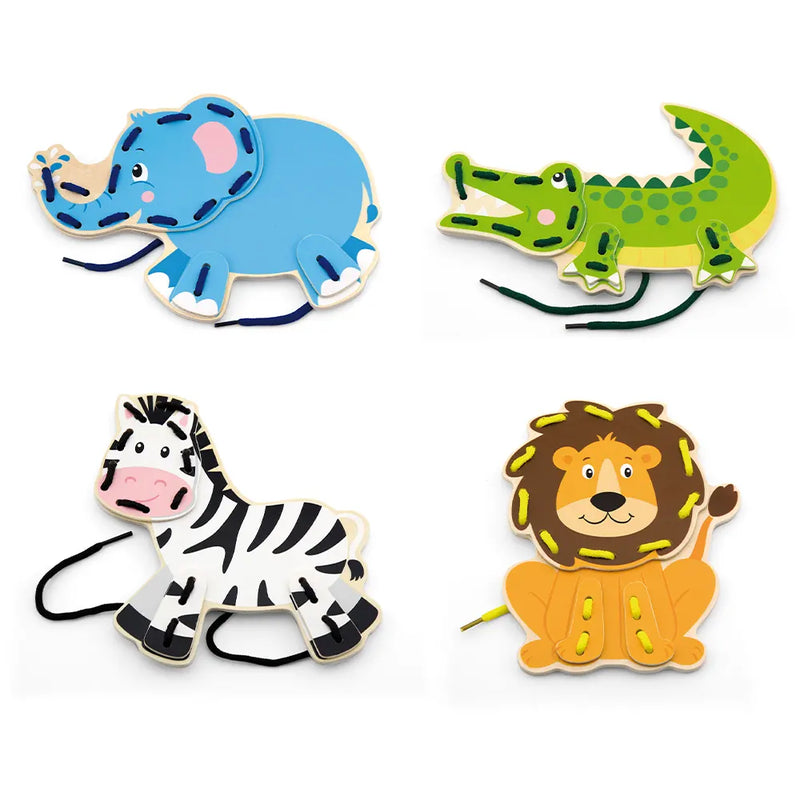 Viga Toys Animaux Sauvage à Lacer 3A+