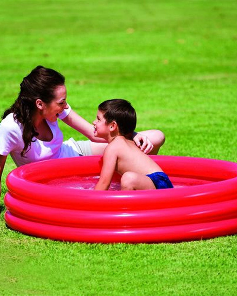 Bestway Piscine 3 Anneaux - Rouge