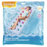 Bestway® Colchoneta inflable para adultos con ventanas Summer Colors 14A+
