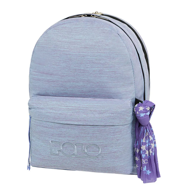 Polo Double Pocket Backpack - Sky Blue