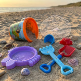 Cubo de playa con accesorios multicolores - Jungla