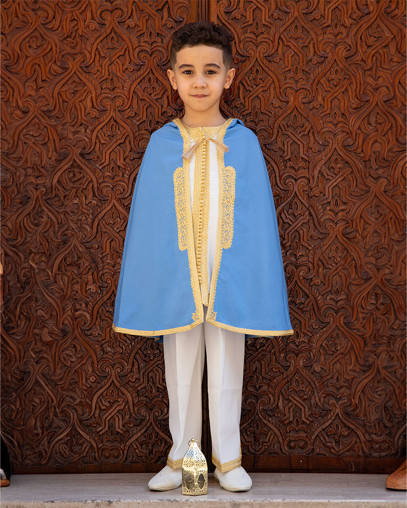 Jabador Two Pieces with Selham For Boy 3-6 Years - Sky Blue