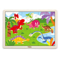 Viga Toys Rompecabezas de 24 Piezas de Dinosaurios de Madera - 24M+