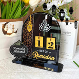 Décoration en Acrylique Calendrier Ramadan - Noir