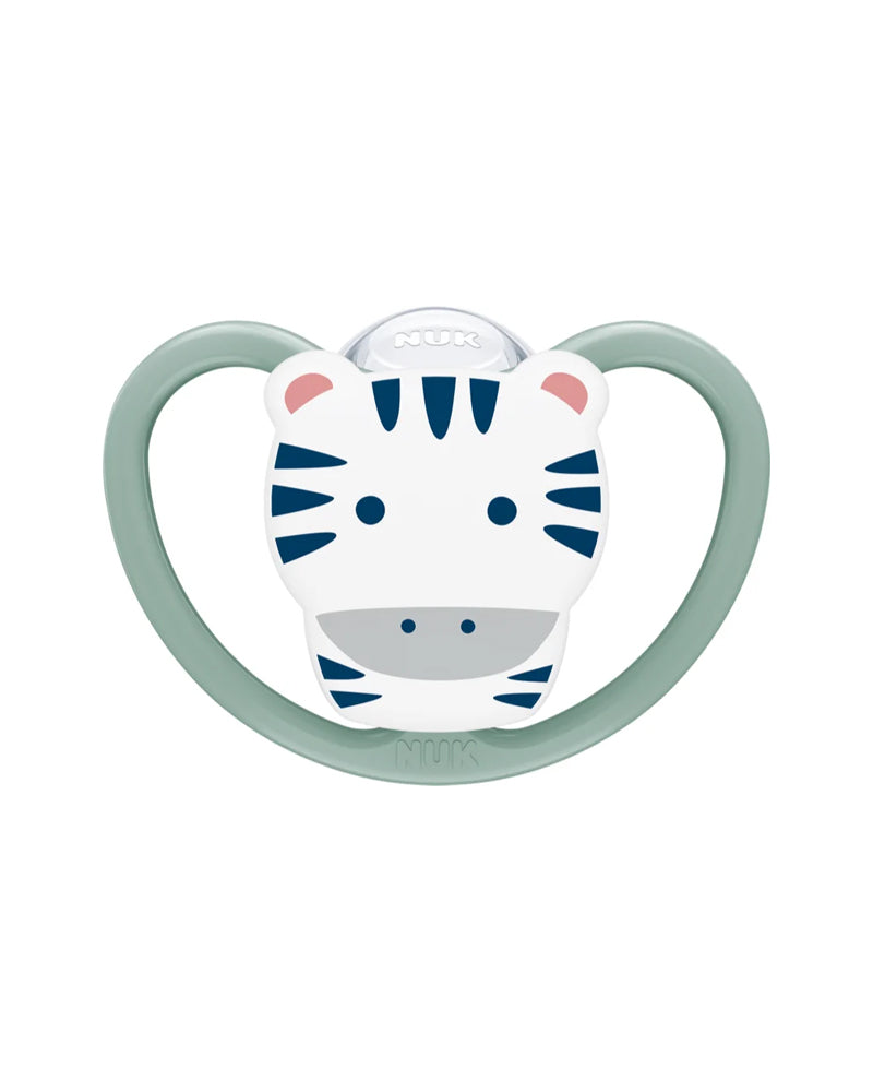 Space Pacifier With Box 6-18M - Zebra