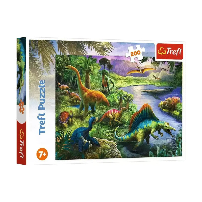 Trefl Rompecabezas de Dinosaurios 200 Piezas - 7A+