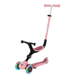 Globber Trottinette Évolutive Go Up Active Plus Lights - Rose Pastel