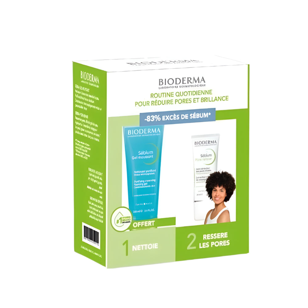 Bioderma Sebium Pore Refiner 30ml+ Gel Moussant 100ml Pack