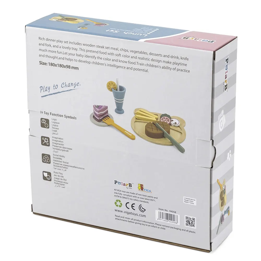 Viga Toys PolarB Set de Lunch en Bois 18M+