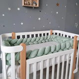 BébéYo Tour de Lit Tressé Velours 3.6m - Vert
