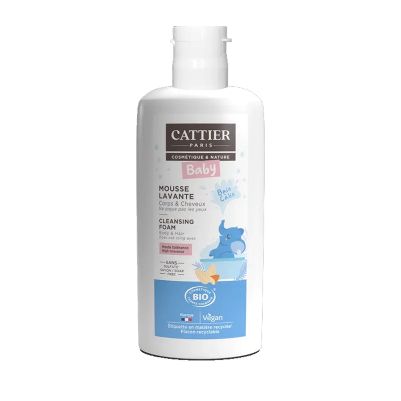 Cattier Espuma Jabón Bebé Cabello y Cuerpo - 150ml