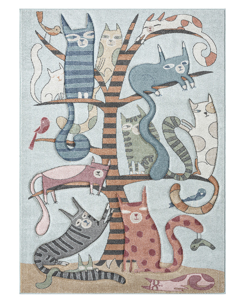 Tapis Rectangulaire Kidchic 80x150 cm Un Amour de Tapis - Bleu