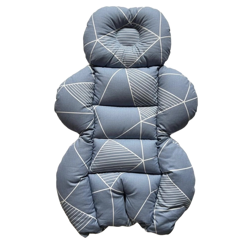 BébéYo Stroller Cushion - Navy with White Lines