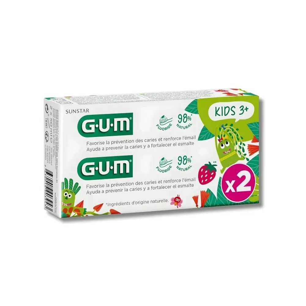 Gum 2 Dentifrice Kids 3 ans+ – Pack 2 Tubes 30ml