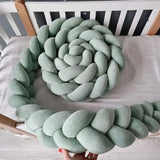 BébéYo Tour de Lit Tressé Velours 3.6m - Vert