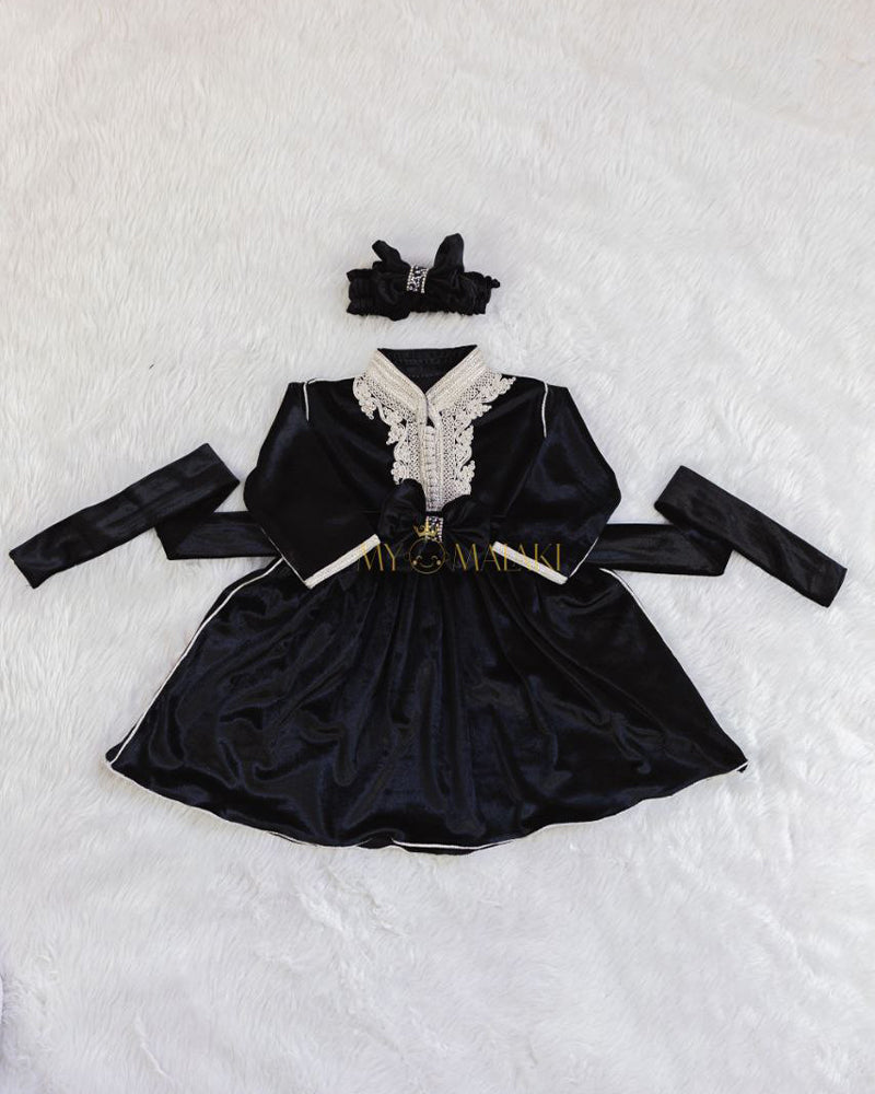 Caftan Pour Bébé 3-24M - Noir