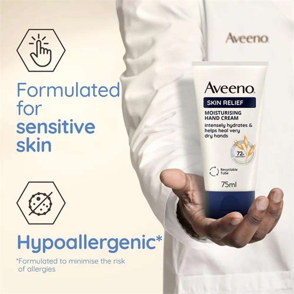 Aveeno Skin Relief Crème Mains Hydratante 75 ml – vue du produit