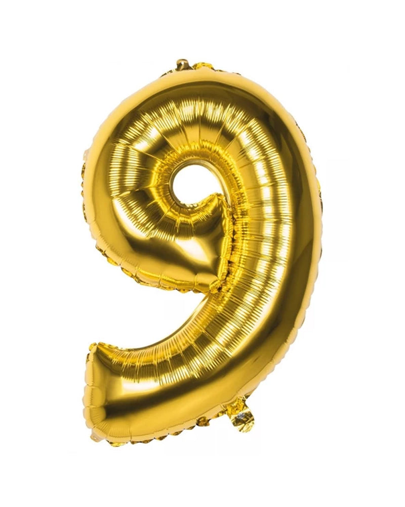 Ballon Numéro 9 18" - Or
