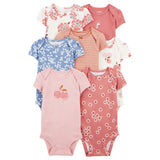 Lot de 7 Bodies à Manches Courtes Carter's - Multi