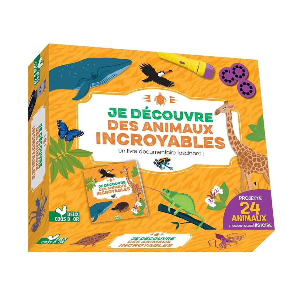 Je Découvre des Animaux Incroyables - Coffret avec Lampe