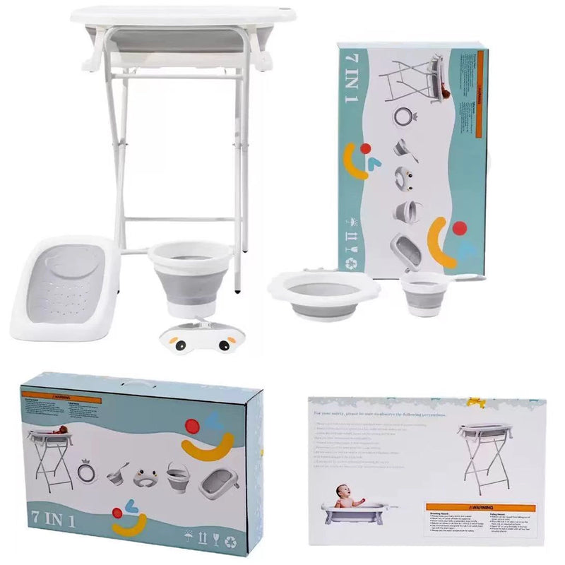 S.Toys Set de Bañera 7 en 1 - Gris