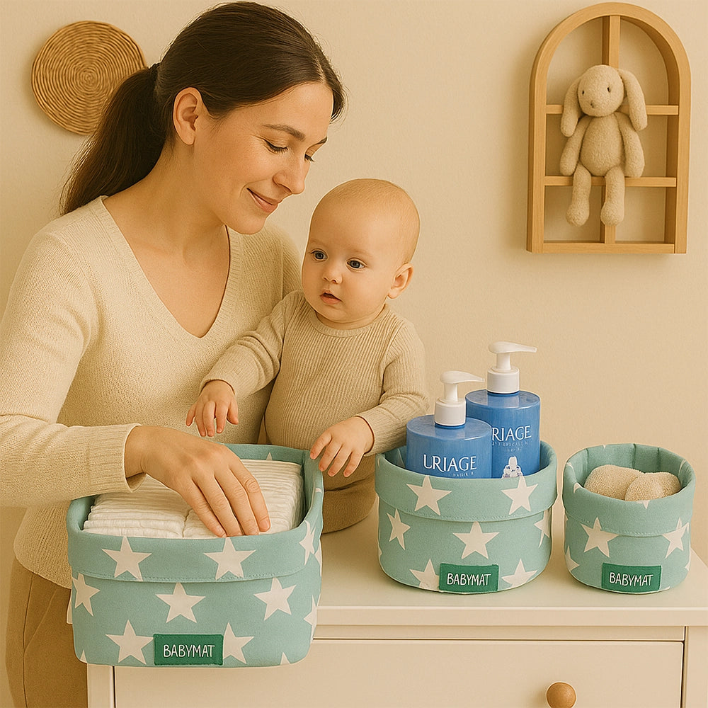 Lot de 3 Paniers Babymat - Étoiles